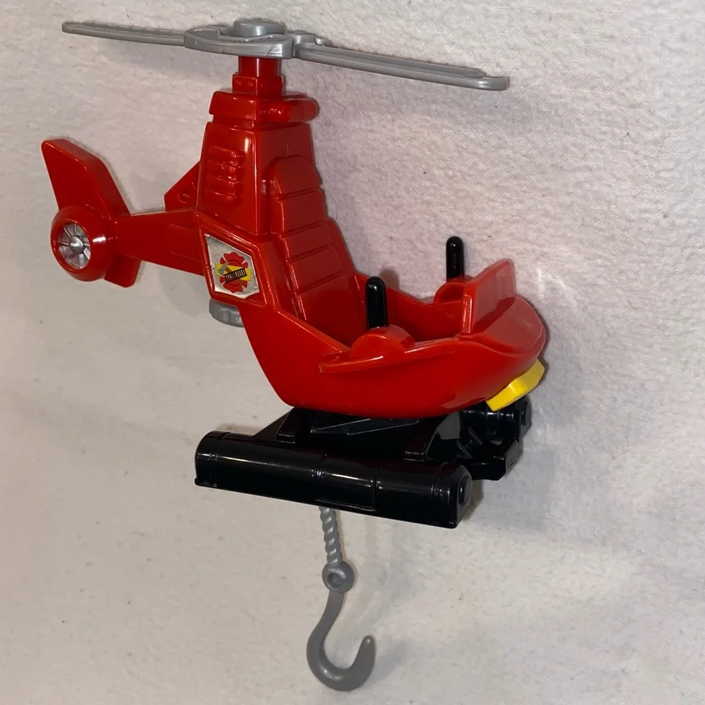 Little People Fire Rescue set , Drew, helicopter, basket, ladder